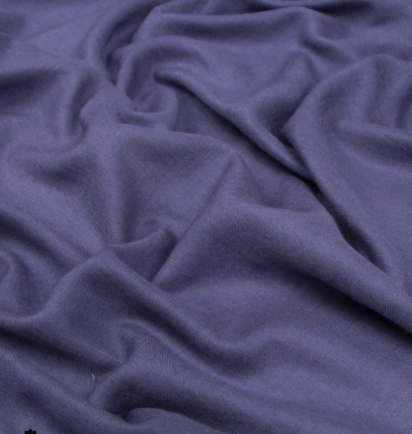 Kimberly Purple Solid Pashmina - Image 5